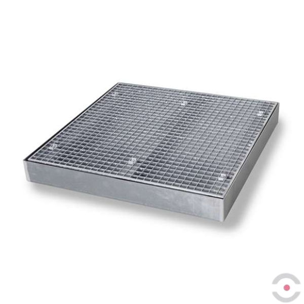 Platforma robocza stalowa Topserw 80 l, S*D*W 1000*1000*123 mm, wanna wychwytowa, LOW