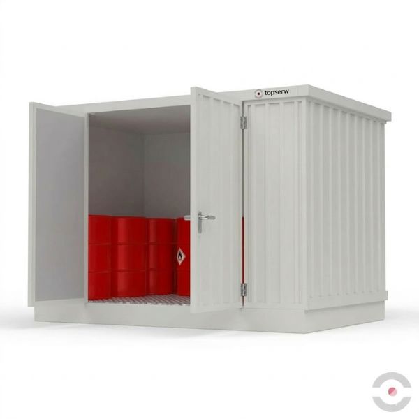 Magazyn chemiczny izolowany Topserw, SLT 3*2, S*G*W 3075*2075*2385 mm, jednomodułowy