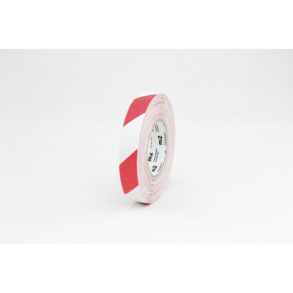 Taśma antypoślizgowa Hazard Warning, rolka, biała/czerwona, S*D 25 mm*18,3 m