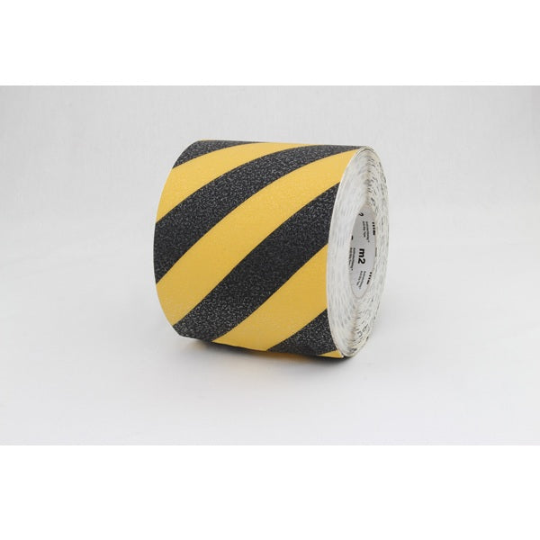Taśma antypoślizgowa Easy Clean R10, rolka, żółty/czarny , S*D 150 mm*18,3 m