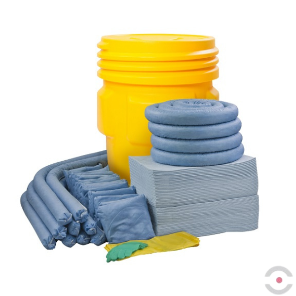 Zestaw stanowiskowy Topserw, OverPack, sorbenty tylko do oleju, 185 l