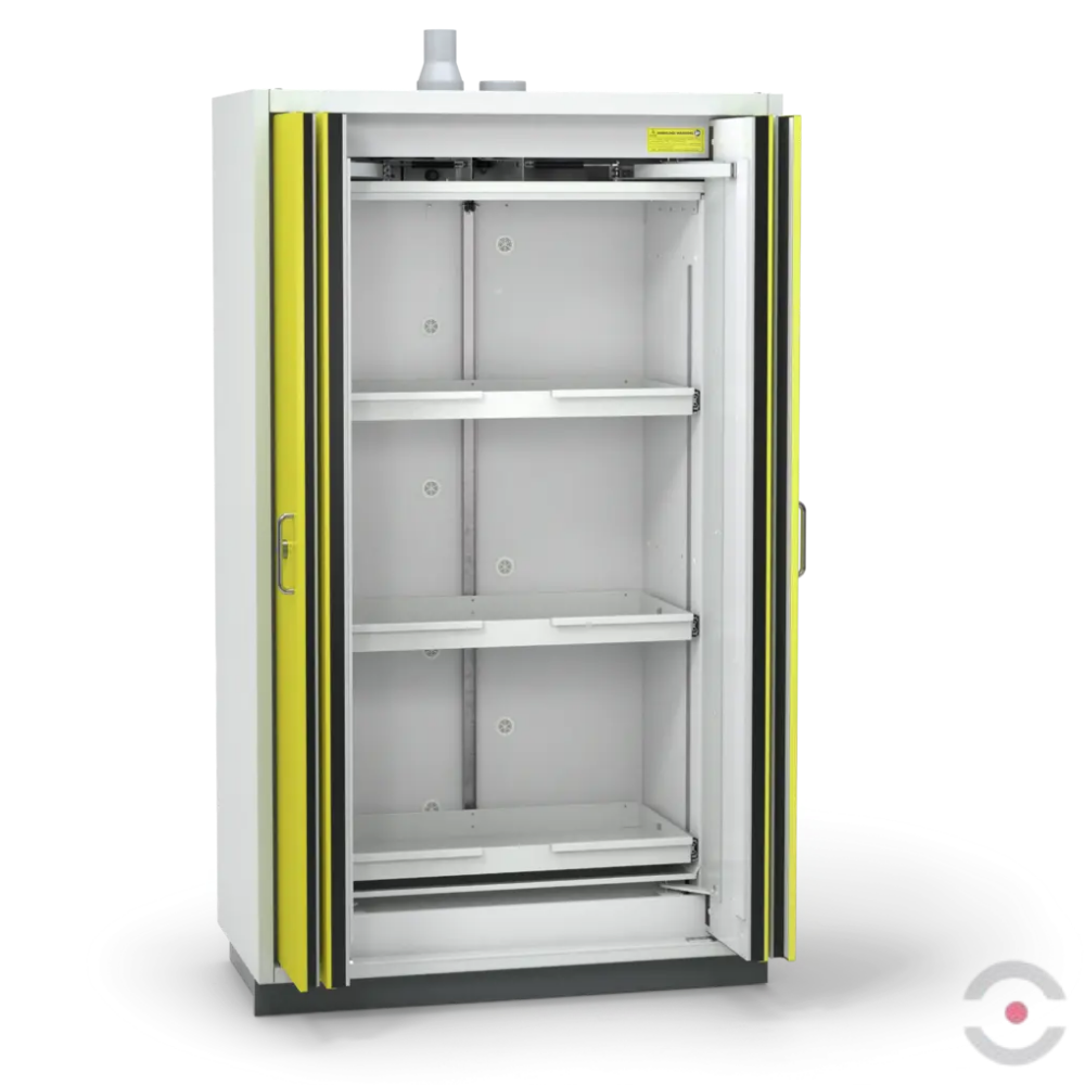 Szafa ognioodporna Topserw PRIME-90 XL, 3 półki wysuwane, drzwi FSC żółte, PREMIUM, 90 min