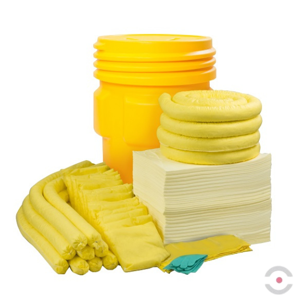 Zestaw stanowiskowy Topserw, OverPack, sorbenty chemiczne, 185 l