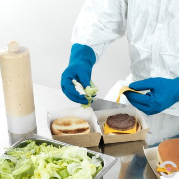 Rękawice przeciwchemiczne VersaTouch 87-195, Ansell, rozmiar 10, kolor niebieski