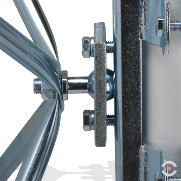 Lustro drogowe Dancop, Marseille, 60 cm, inox, biało-czarne