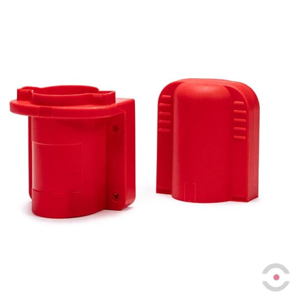 Stojak wiszący Jonesco na gaśnicę 2 kg, pojazd, Seria JFEX, czerwony