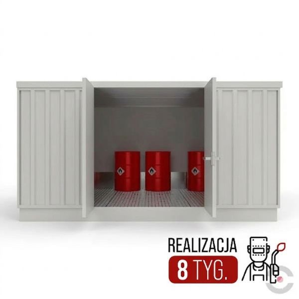 Magazyn chemiczny izolowany Topserw SLT 4*3, S*G*W 4075*2875*2400 mm