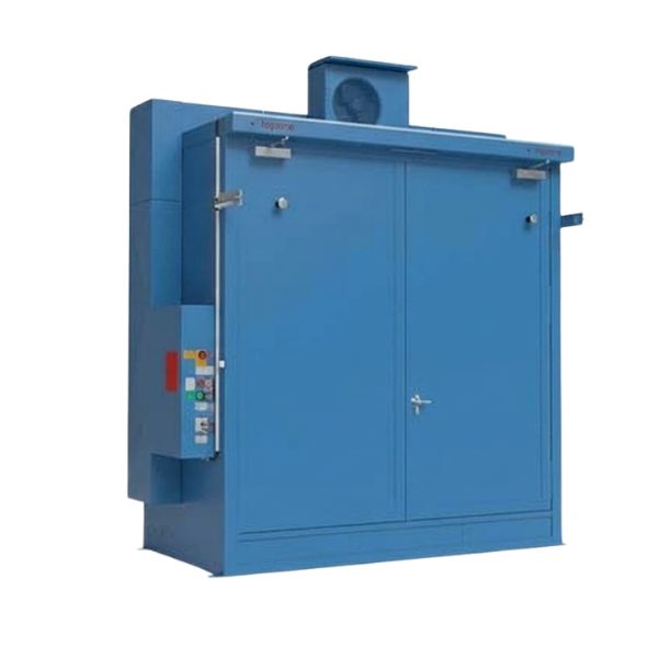 Magazyn ognioodporny Topserw, REI120, 2 poziomy/1 segment, 4*1000 l KTC/IBC, 1*1000 l, 1*drzwi dwuskrzydłowe