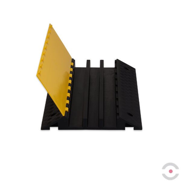 Modułowy próg kablowy z otwieraną pokrywą, 3 kanały kablowe (60x70 mm, 2*70x70 mm)