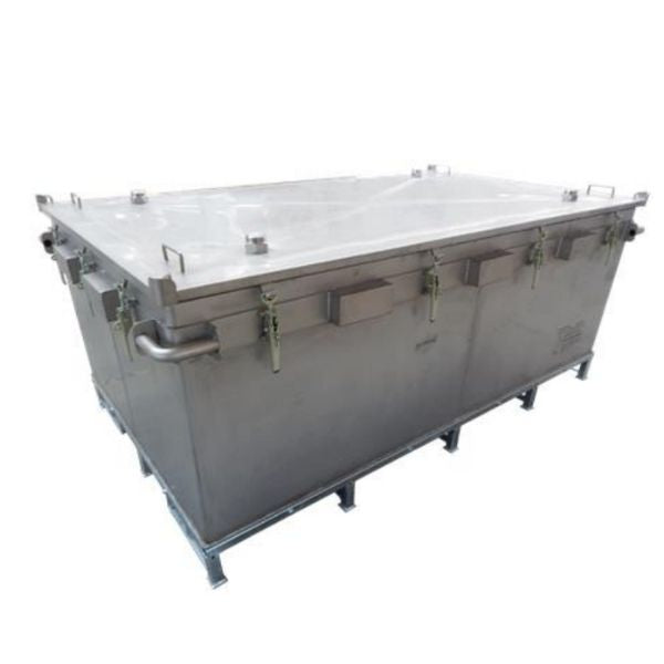 Pojemnik PG1 do transportu (ADR), składowania baterii i akumulatorów Topserw, 2603 l, stal nierdzewna, wypełniacz PyroBubbles