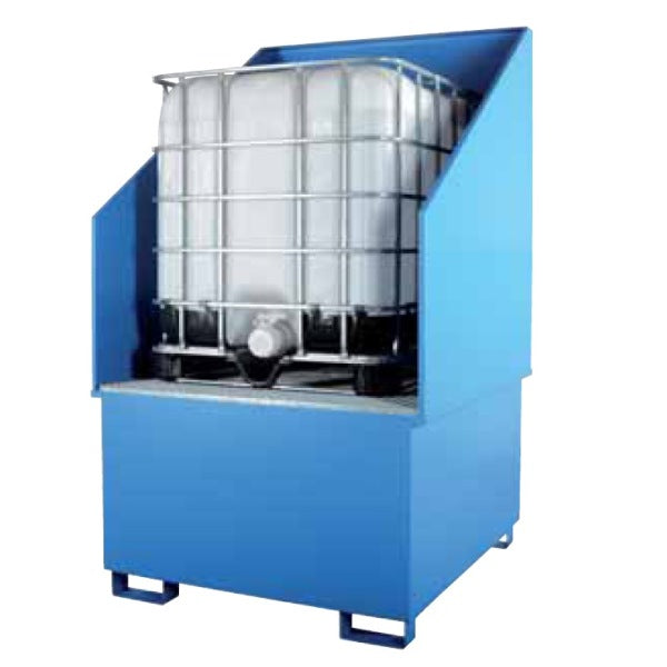 Wanna wychwytowa Topserw, 1000 l, stalowa, IBC 1*1000 l, malowana, ścianka rozbryzgowa