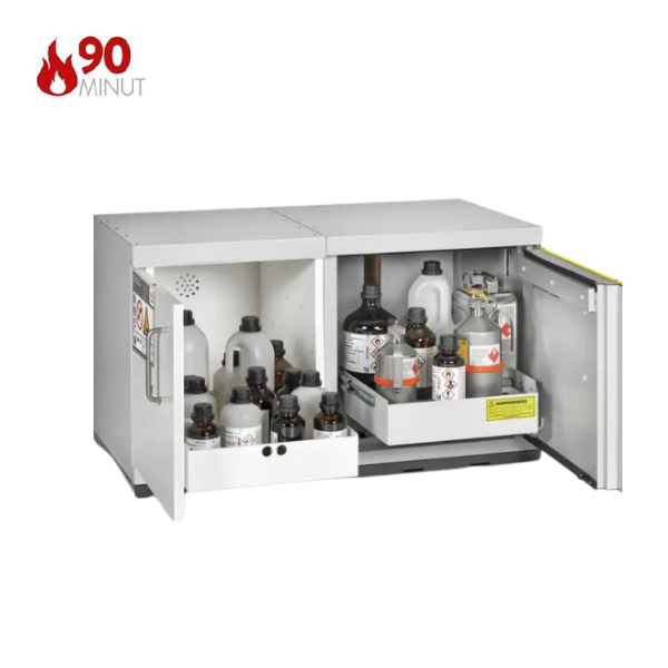 Szafa kombinowana Topserw COMBI-90 UTS LD, drzwi CLA żółte/szare, HSC, 90 min