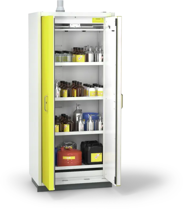 Szafa ognioodporna Topserw SAFE-90 L, 4 półki, drzwi CLA żółte, CLASSIC, 90 min