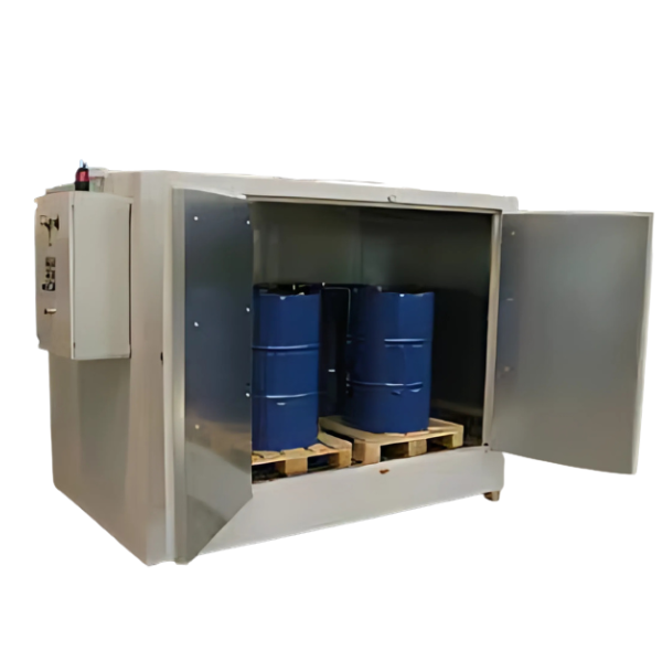 Komora (szafa) grzewcza Amarc, 1 strefa grzewcza, 8*200 l/2*IBC, 1 poziom, ogrzewanie elektryczne, 100°C