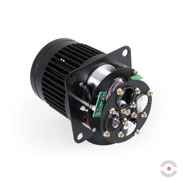 Projektor przemysłowy LED GOBO, 100W, optyka 18°, zewnętrzny, stały, 4 soczewki, IP65