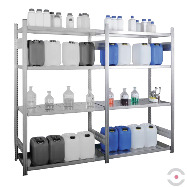 Regał półkowy Topserw, 3*półka SN, 1*półka (taca wychwytowa SN), moduł dodatkowy, S*G*W 1360*535*1750 mm