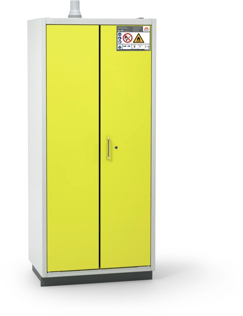 Szafa ognioodporna Topserw PRIME-90 L, 3 półki wysuwane, drzwi CLA/O żółte, CLASSIC, 90 min