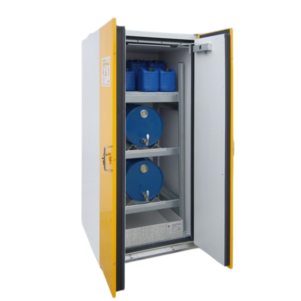 Szafa ognioodporna Topserw DRUM-90 L, beczka 2*60 l poziom, wanna wychwytowa EW, FAS, 90 min