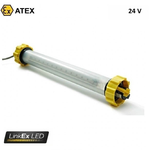Oprawa oświetleniowa Ex ATEX Topserw WOLF LX-400SL, zasilanie 24 V, kabel 20 m, wtyk, 360°, Zone ‘1’, ‘21’