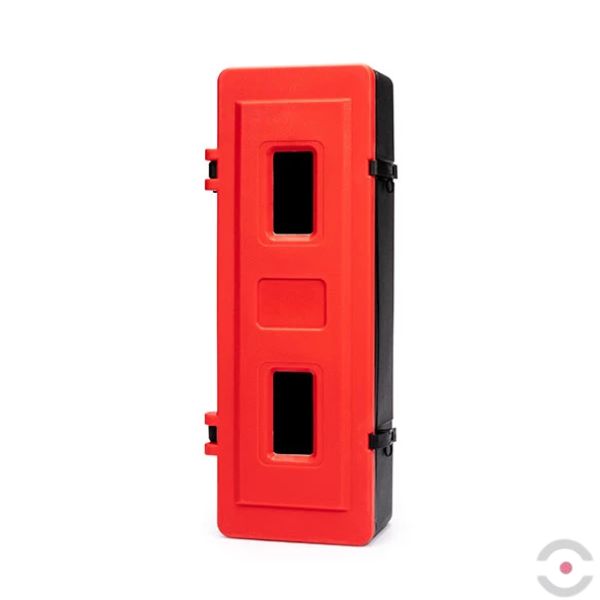 Szafka wisząca Jonesco na gaśnicę 9-12 kg, budynek/pojazd, Seria 83, czerwony/czarny