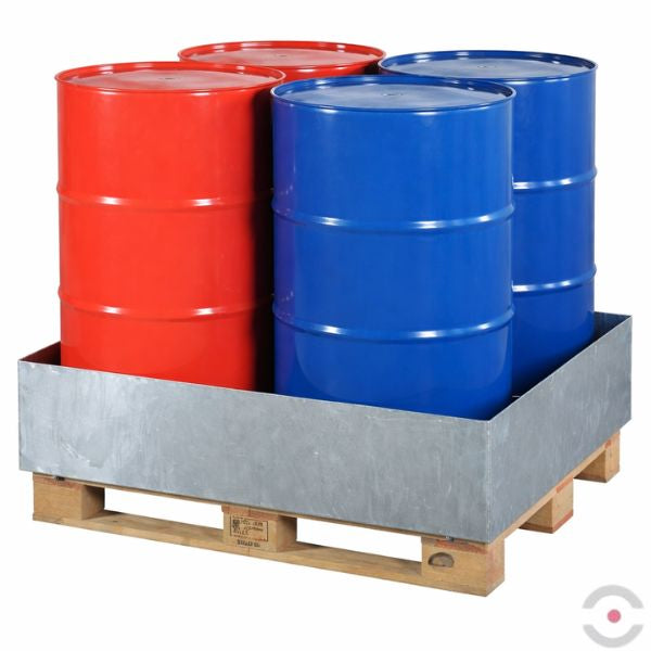 Wanna wychwytowa Topserw 210 l, beczka 4*200 l, stal 3 mm, ocynkowana, bez kratownicy, MEDIUM