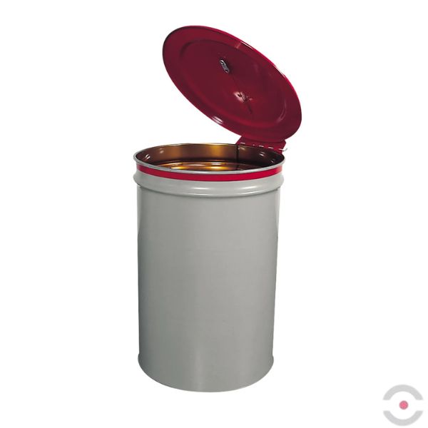 Pokrywa samozamykająca, niskotopliwy łącznik, do beczek 200 l, b/odpowietrznika, czerwony, EU