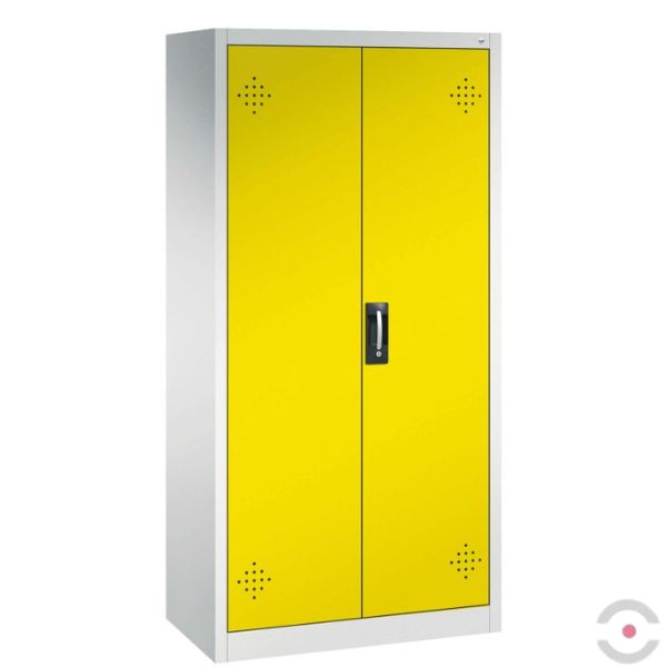 Szafa zabezpieczająca (trujące) Topserw MODUS M, 2-drzwiowa, CLA żółte, 3 półki z wkładem PE, CP