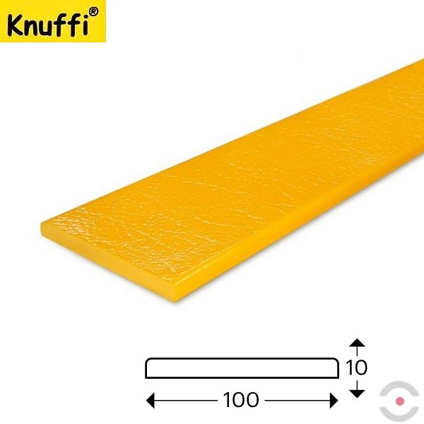 Elastyczny profil ostrzegawczo-ochronny Knuffi, typ MINI GIANT, żółty, 1000 mm