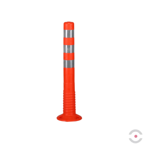 Słupek ostrzegawczy, uchylny 750 mm, poliuretan, pomarańczowy