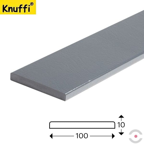 Elastyczny profil ostrzegawczo-ochronny Knuffi, typ MINI GIANT, srebrny, 1000 mm