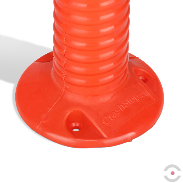 Słupek ostrzegawczy, uchylny 750 mm, poliuretan, pomarańczowy
