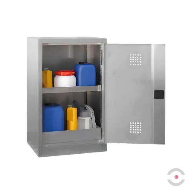 Szafa zabezpieczająca (trujące) Topserw BENCH S, 1 półka (taca), wanna, stal nierdzewna, 1*drzwi prawe