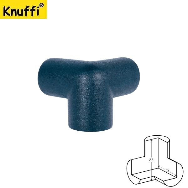 Narożnik ochronny blatu Knuffi, typ A3D, 3 wymiarowy, niebieski