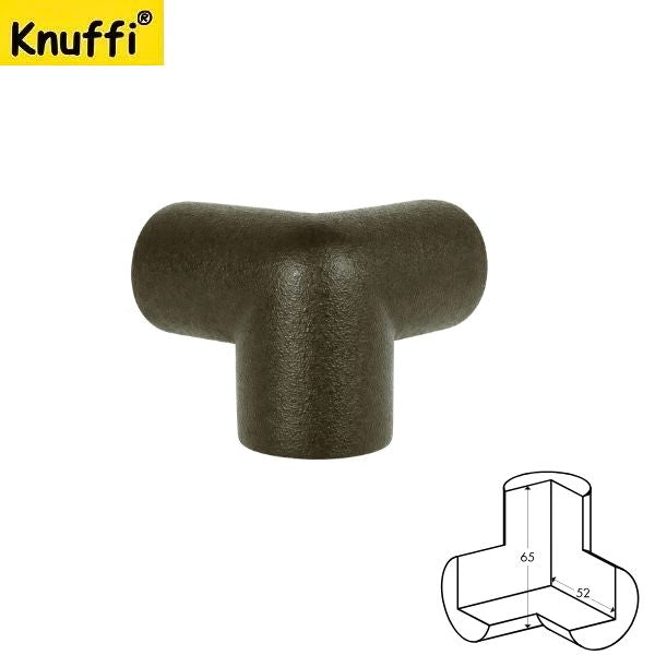 Narożnik ochronny blatu Knuffi, typ A3D, 3 wymiarowy, antracyt