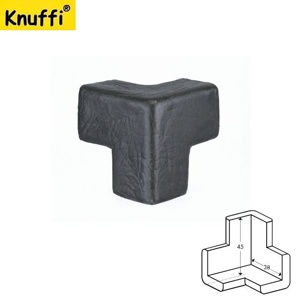 Narożnik ochronny blatu Knuffi, typ E3D, 3 wymiarowy, antracyt
