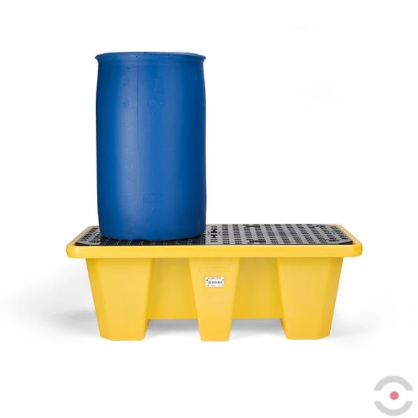 Wanna wychwytowa polietylenowa Topserw 250 l, beczka 2*200 l, kratownica, stos, czarny, MEDIUM