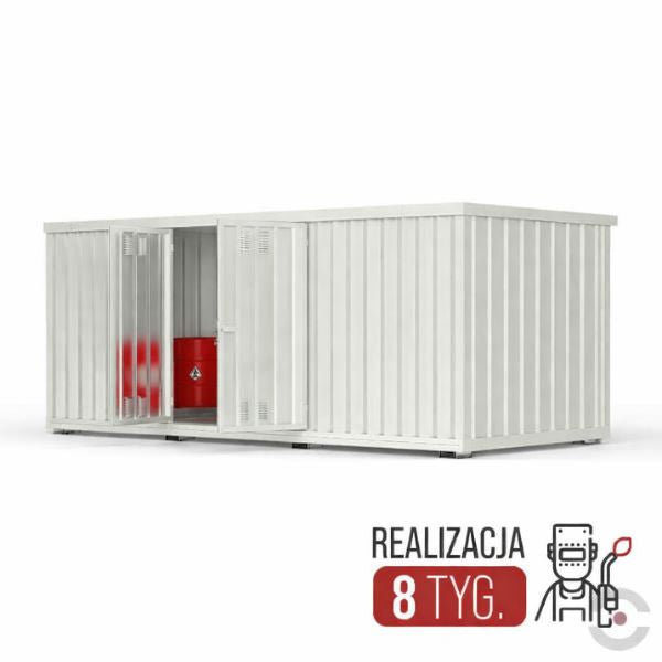 Magazyn chemiczny nieizolowany Topserw, SLH 6*3, S*G*W 6075*2875*2385 mm, 2*1400 l, jednomodułowy