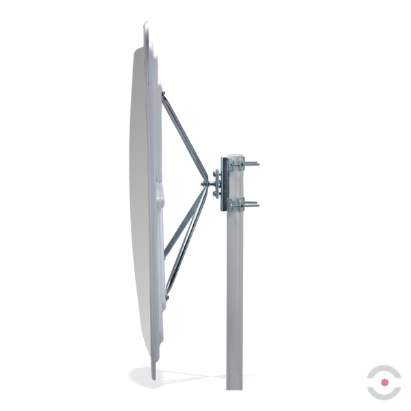 Lustro drogowe Dancop, Rome, poliwęglan, 80*100 cm, biało-czerwone