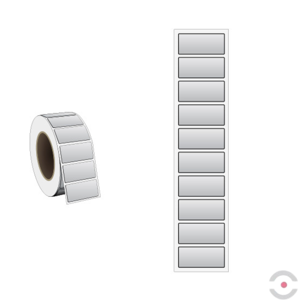 Etykiety o zwiększonej grubości RPL (taśma/sztuka)  S*D 27*12 mm, 250 szt., szary