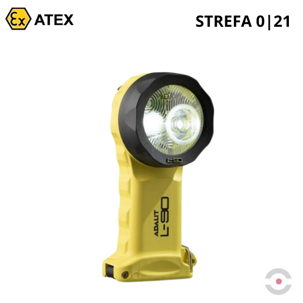 Latarka Ex ATEX Topserw ADALIT L-90 bateryjna, kątowa, 2*LED, Zone ‘0’