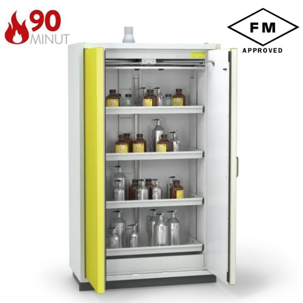 Szafa ognioodporna Topserw PRIME-90 XL, 4 półki wysuwane, drzwi CLA/O żółte, CLASSIC, 90 min