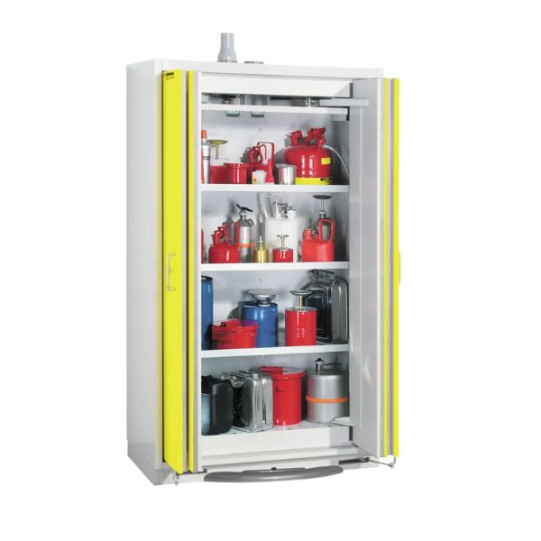 Szafa ognioodporna Topserw SAFE-90 XL, 4 półki, drzwi FSC/P żółte, COMFORT, 90 min