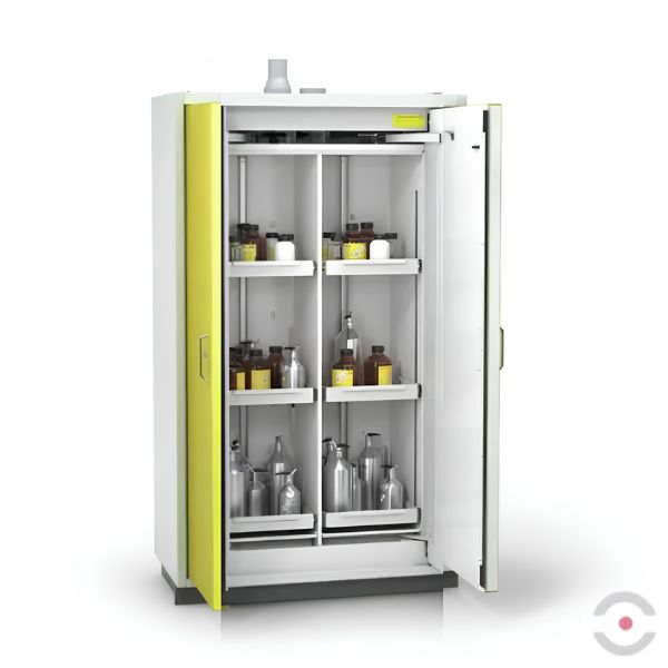 Szafa ognioodporna Topserw PRIME-90 XL-2, 6 półek wysuwanych, drzwi CLA żółte, CLASSIC, 90 min