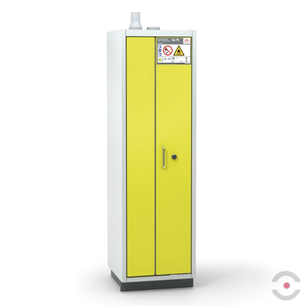 Szafa ognioodporna Topserw SAFE-90 M, 4 półki, drzwi FSC żółte, PREMIUM, 90 min