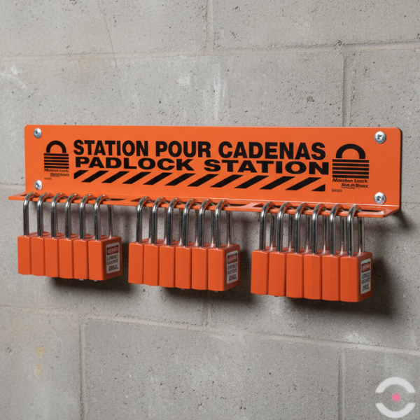 Wieszak/tablica ścienna na kłódki bezpieczeństwa 18-22 szt.