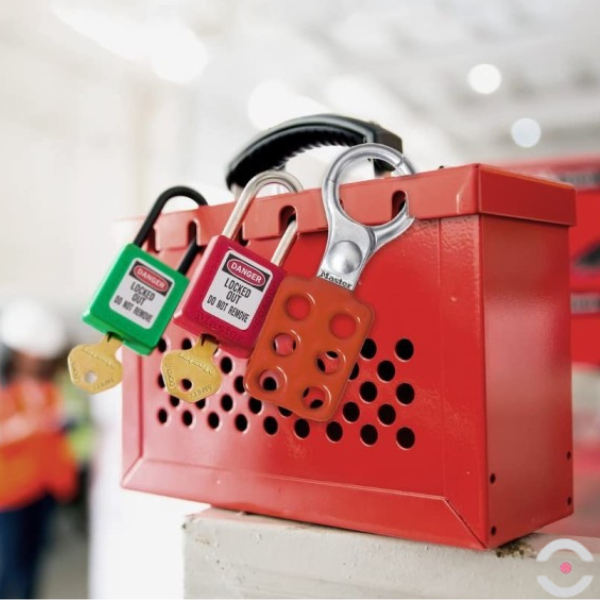 Skrzynka zabezpieczająca klucze kłódek bezpieczeństwa, przenośna
