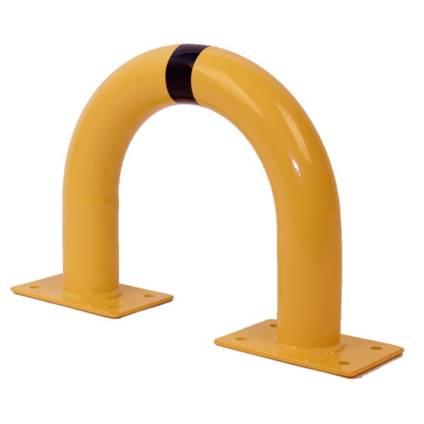 Odbojnica stalowa, wewnętrzna W*D 350*420 mm, malow. żółty/czarny