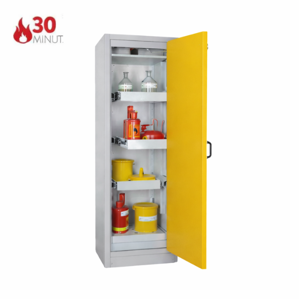 Szafa ognioodporna Topserw PRIME-30 M, 3 półki wysuwane, drzwi CLA żółte, SiS VS, 30 min