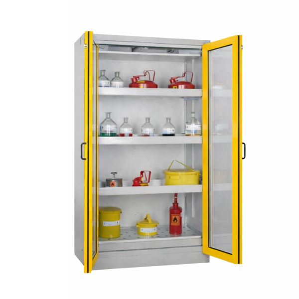 Szafa ognioodporna Topserw PRIME-30 XL, 5 półek wysuwanych, drzwi GL żółte, SiS VS, 30 min