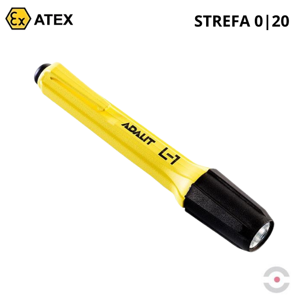 Latarka Ex ATEX Topserw ADALIT L-1 bateryjna, kontrolna, 1*LED, Zone ‘0’, ‘20’